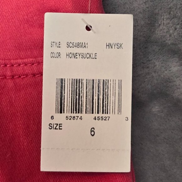 Kut From The Kloth Crop Skinny Jeans Honey Suckle Pink Size 6 NWT - Picture 9 of 9